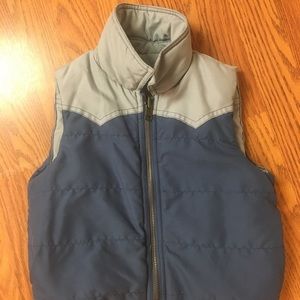 Boys puffy zip up vest